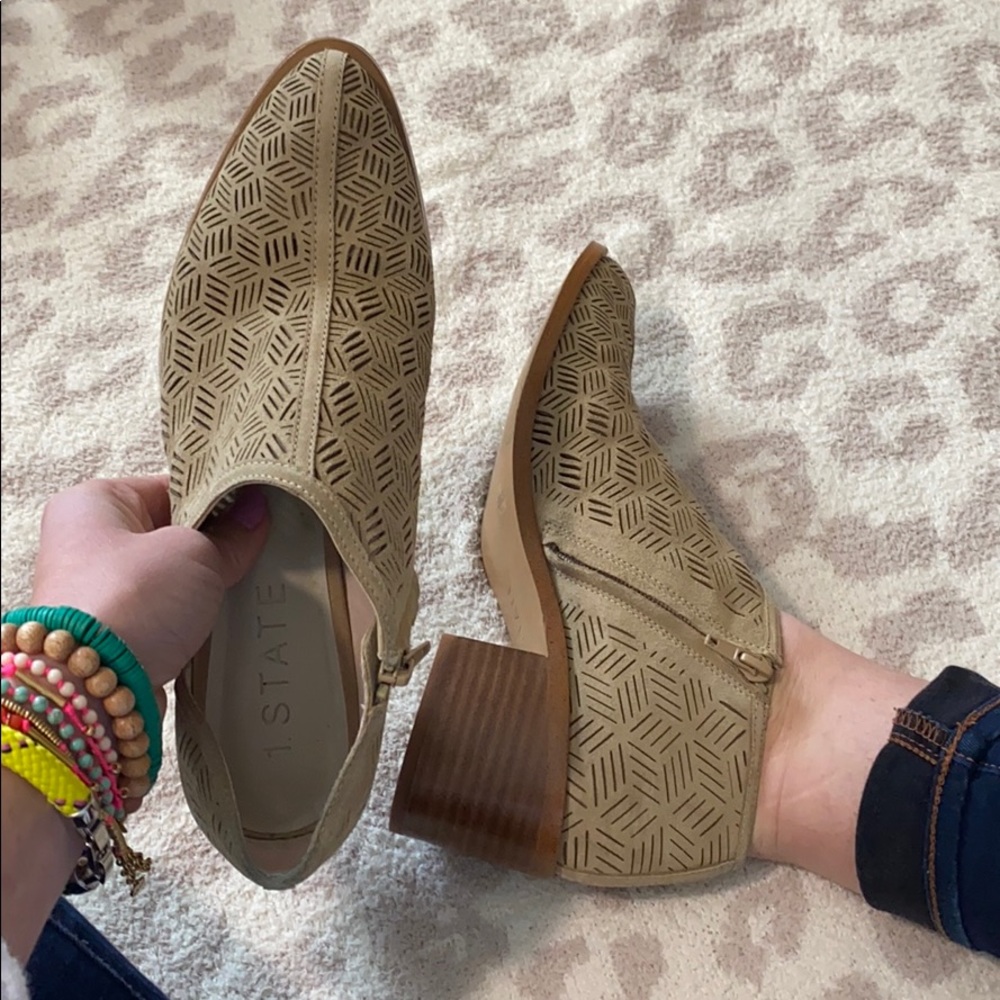 1. State Iddah Perforated Cutaway Bootie